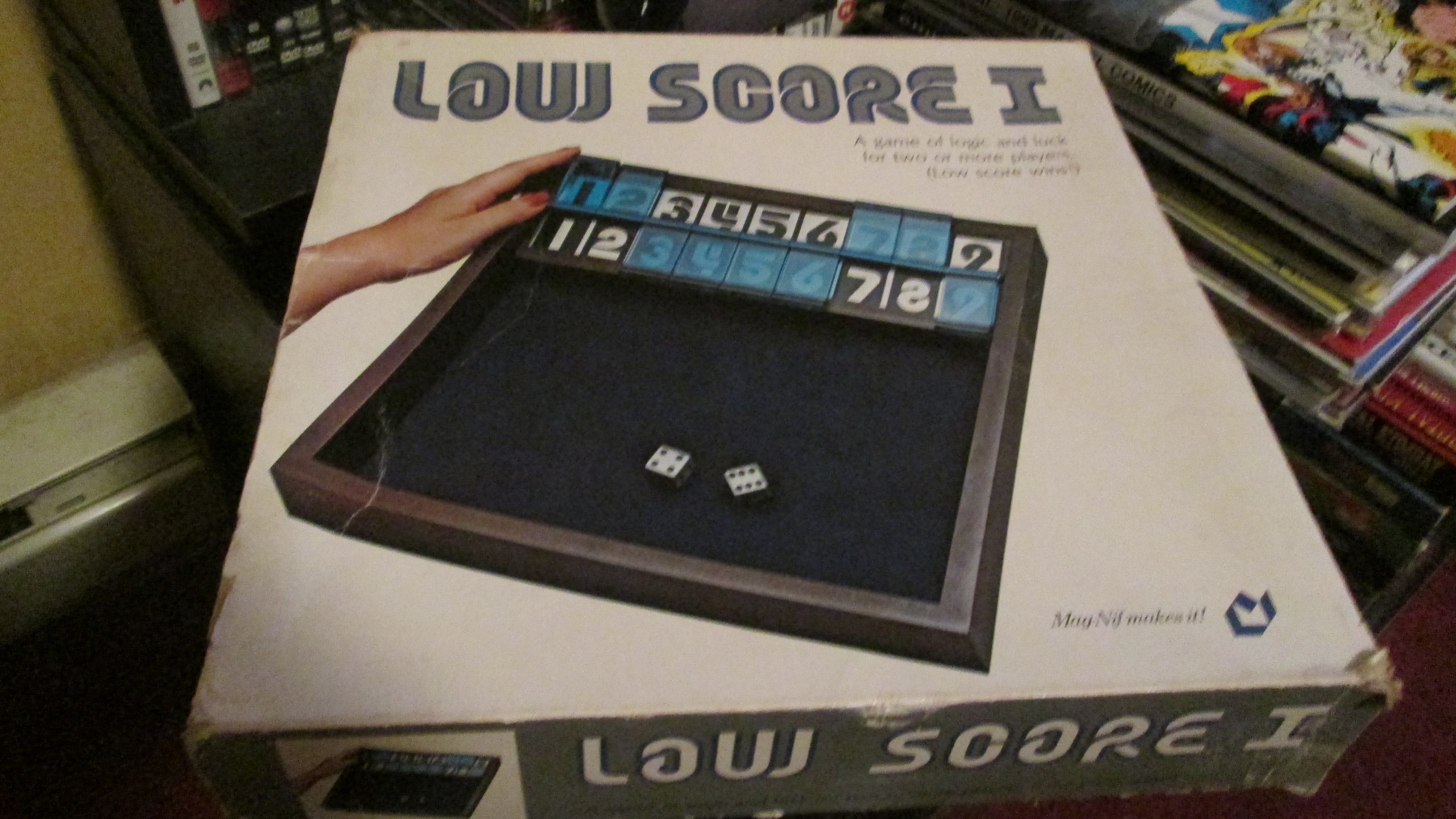 Low Score I - A Game of Logic and Luck For Two Or More Players - Low Score Wins! - Vintage Board Dice Game 1979
