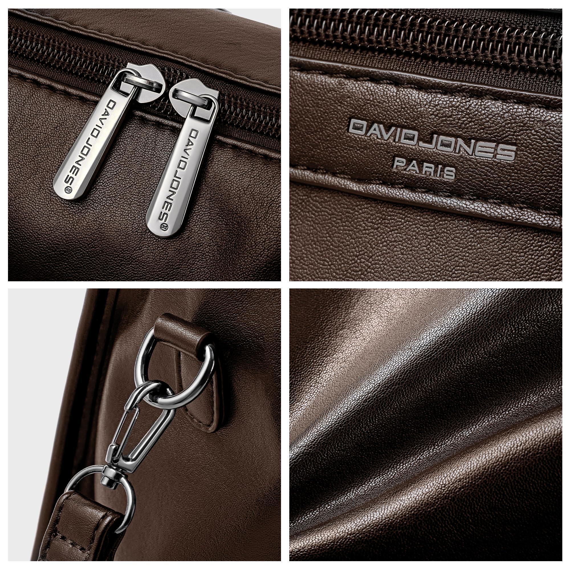 David Jones - Damen Große Shopper Handtasche, Vintage City Tote Bag