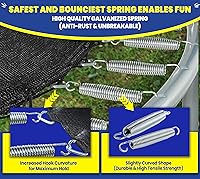 Vista 3 de Machrus Upper Bounce Round Trampoline Outdoor Backyard with Enclosure Net, Recreational, Gymnastics Activity for Kids and Adults