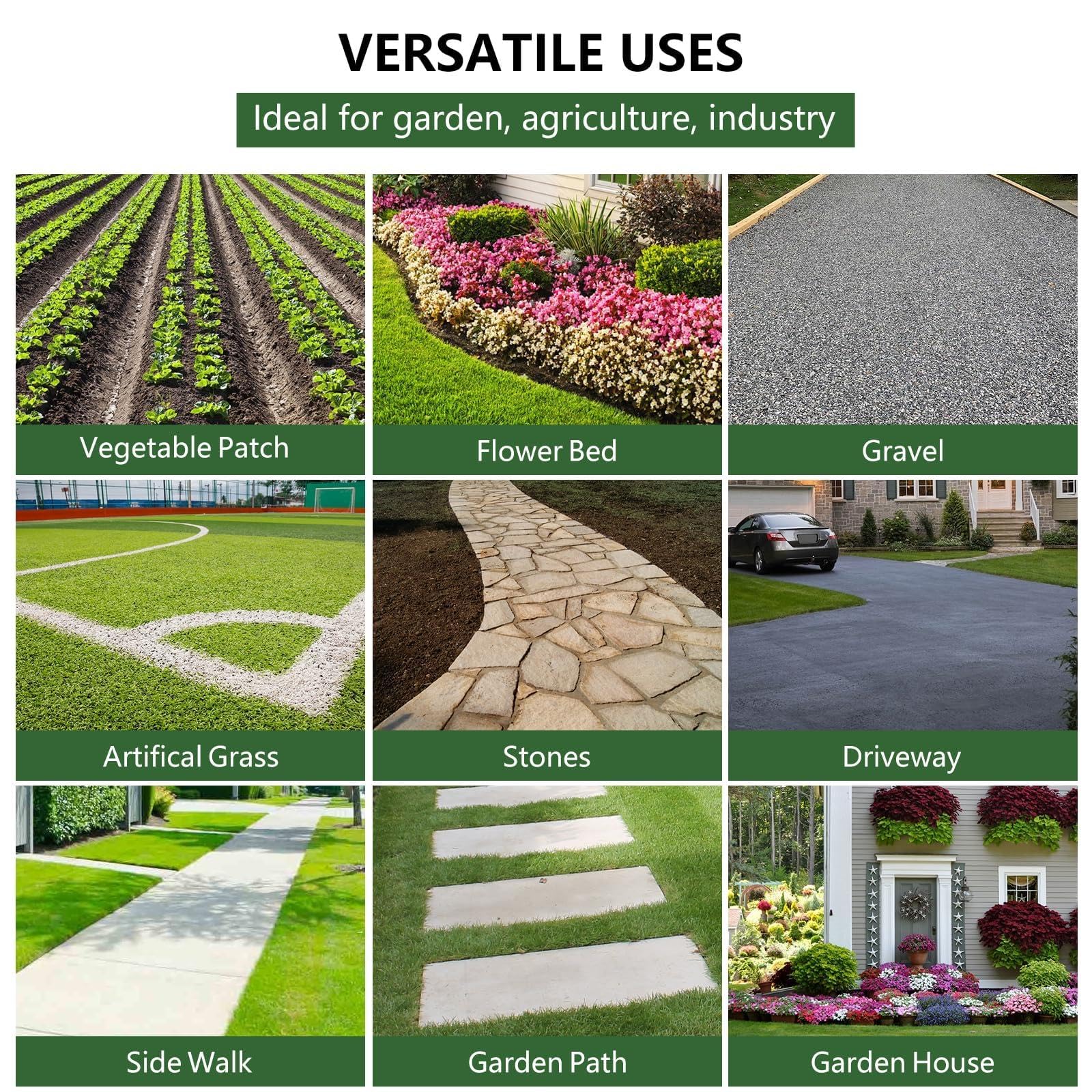 Garvee Telo antierba geotessile Alta densità 197g/m² – Tessuto Traspirante e Resistente UV – Barriera Professionale per paesaggistica, drenaggio e stabilizzazione del Suolo – per Giardino, orto