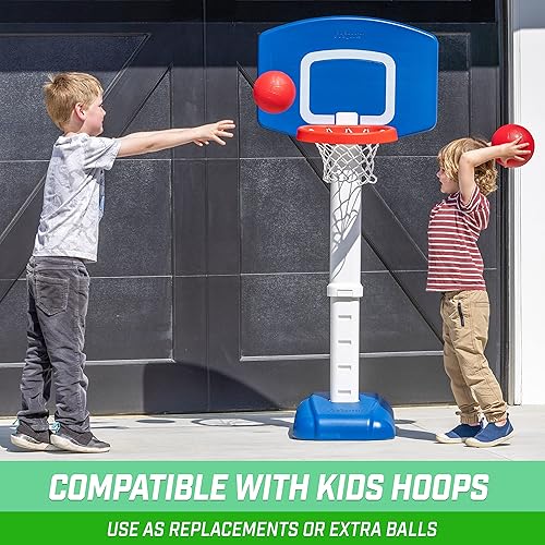 Miniatura 3 de GoSports Bolas de repuesto de 6 pulgadas para Little Tikes, GoSports Tot Shot y otros aros de baloncesto para niños, paquete de 3 pelotas de