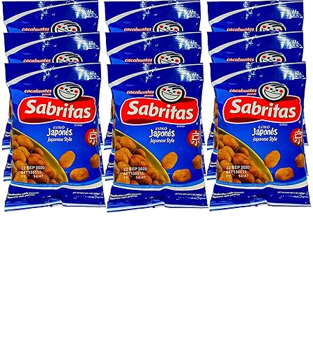 NUEVO Sabritas Japones & Botana Mexicana Delicioso Snack Cacahuetes (Japones, 12)