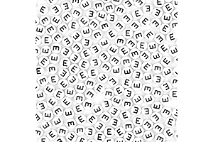 Auvoua Letter E Beads 300 Pcs White Alphabet Beads For DIY Jewelry Making