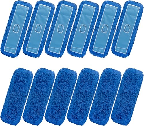 Miniatura 20 de Matthew Limpieza 24'' de alta resistencia Fregona desechable de polvo de algodón con extremo cortado y hilo de repuesto para cabezales de fregona