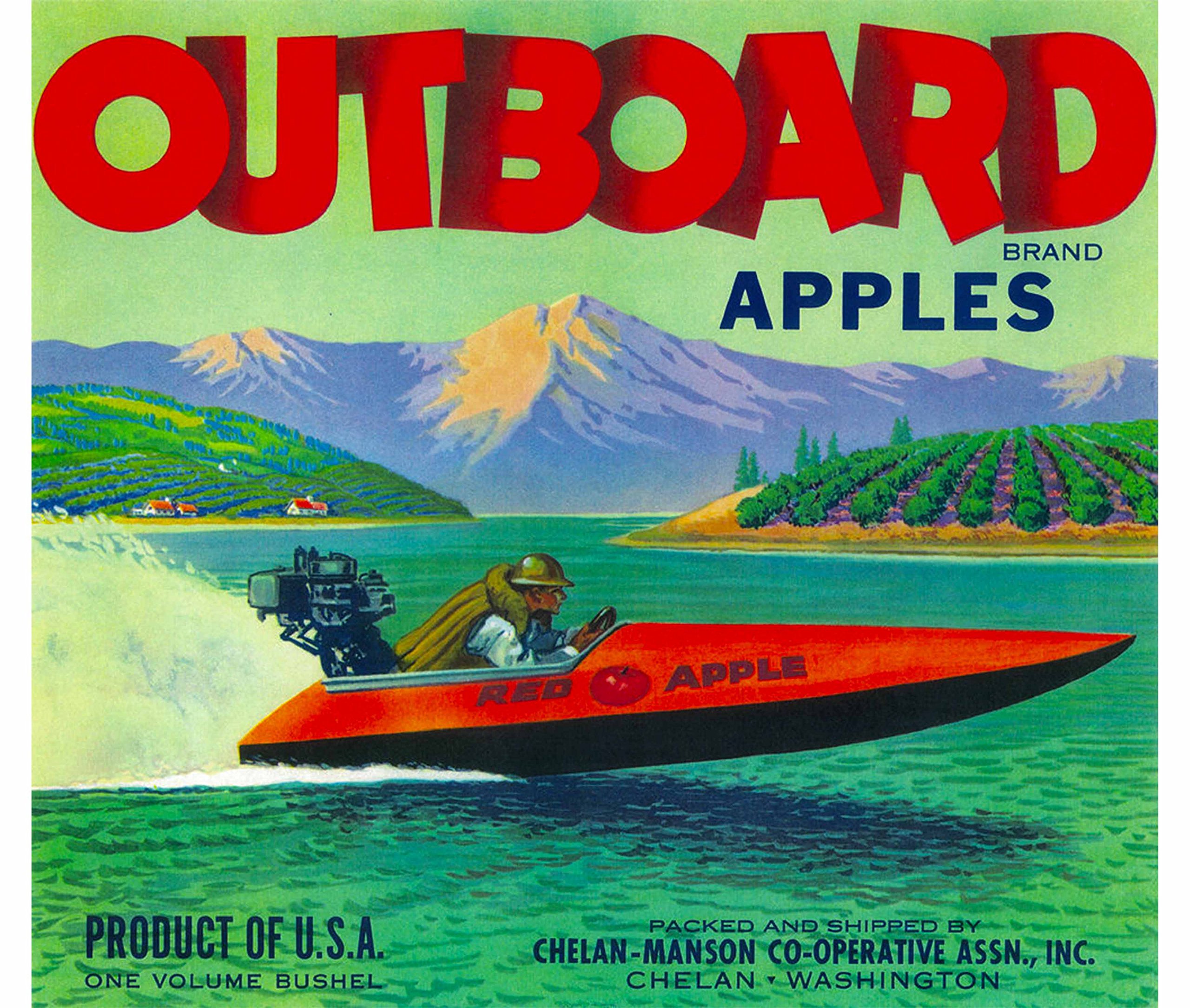 Amazon.com: A SLICE IN TIME Chelan Washington Outboard Speed Boat