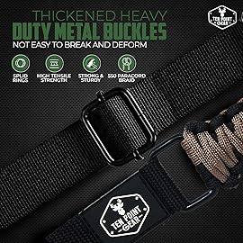 Ten Point Gear - 2 Point Gun Sling 550 Rated Outdoor Paracord with Adjustable Swivels and Clips for Rifle, Shotgun, and Crossbow Perfect for Hunting, Shooting, Gun Safety - Black & Coyote Brown