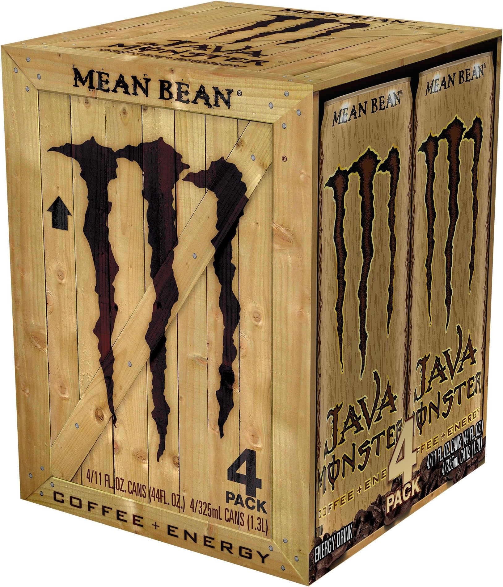 Java Monster, Mean Bean, 11 fl oz, 4 Pack