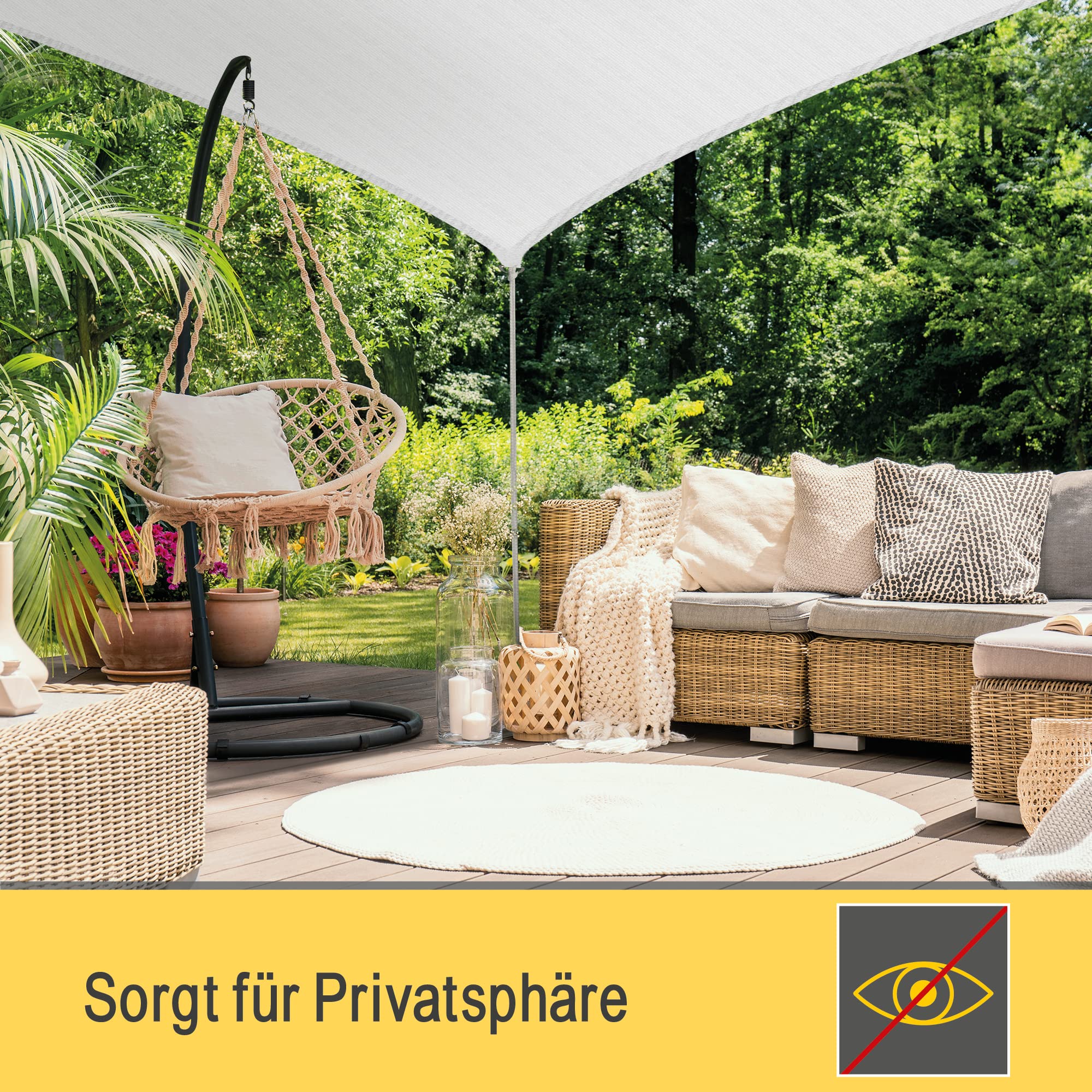 Sol Royal Sonnensegel dreieckig wasserdurchlässig HDPE UV Sonnenschutz Pool