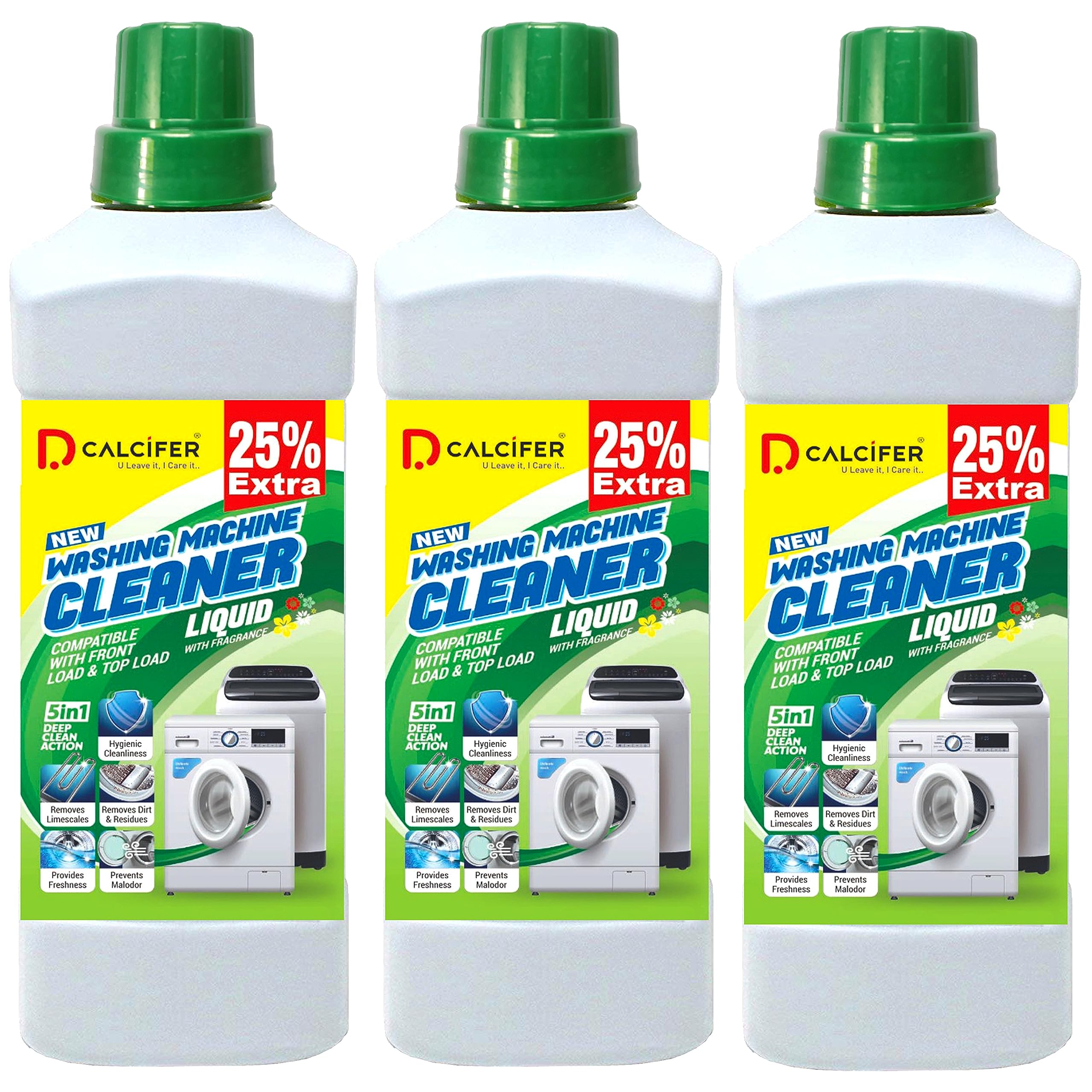 Dcalcifer Washing Machine Cleaner Descaler Liquid Quick Descale Appliance Descaling Deep Tub Clean for Semi Fully Automatic Drum Cleaning for Front and Top Load 500ml Pack of 3 (1500ml) (B0CPYH7YM6) Amazon Price History, Amazon Price Tracker