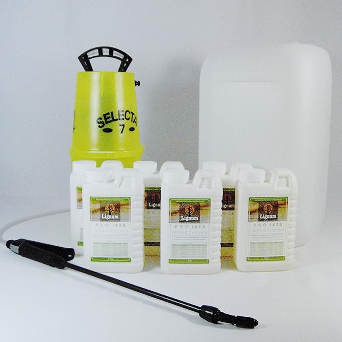 6 X 1L Lignum PRO I62.5 Concentrated Insecticide Woodworm Killer Timber ...