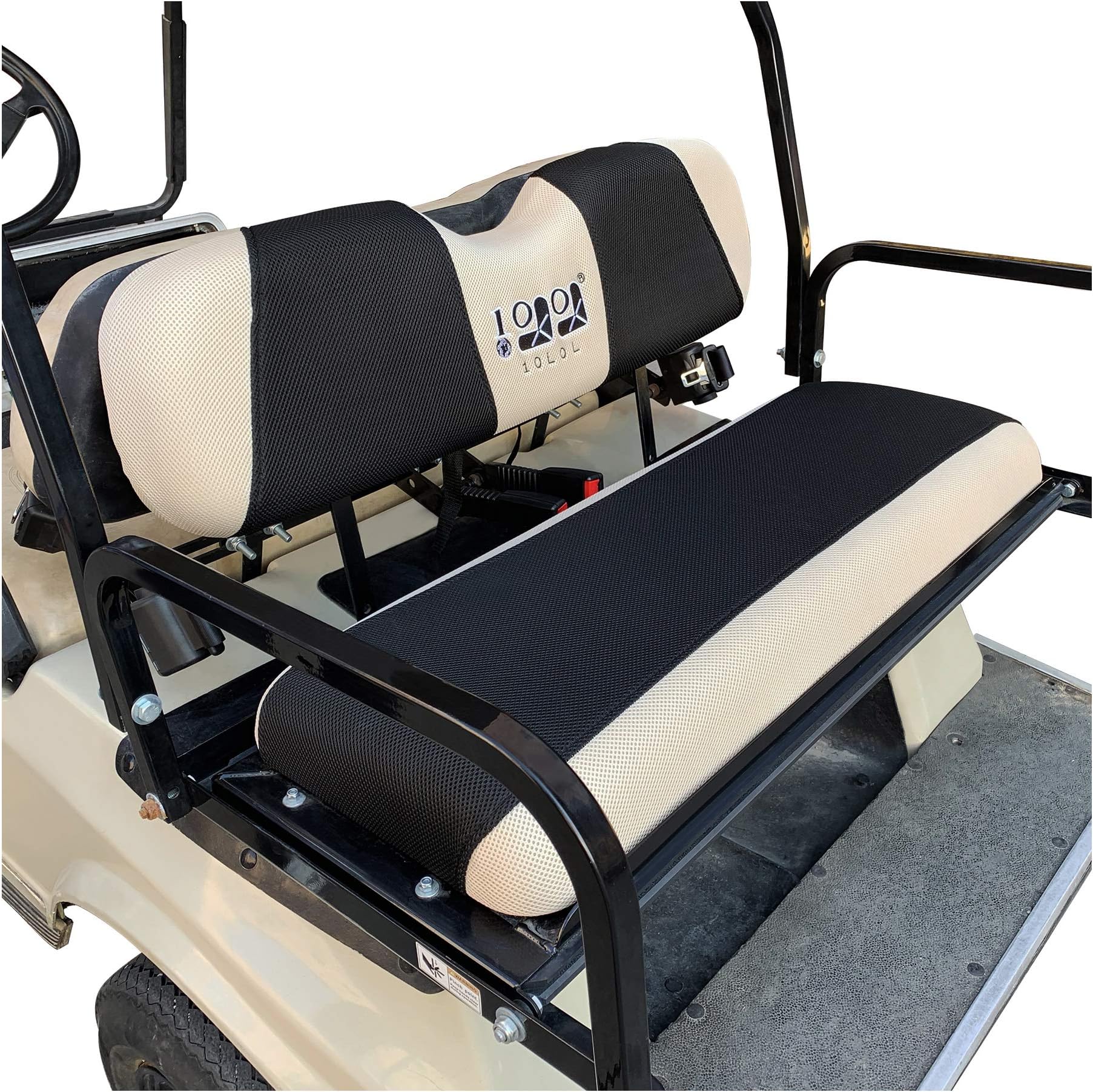 10L0L Universal Golf Cart Rear Seat Cover Dress UP Older Golf Cart Durable Breathable Material Fit Like a Glove for Yamaha EZGO and Club Car, Easy to Install