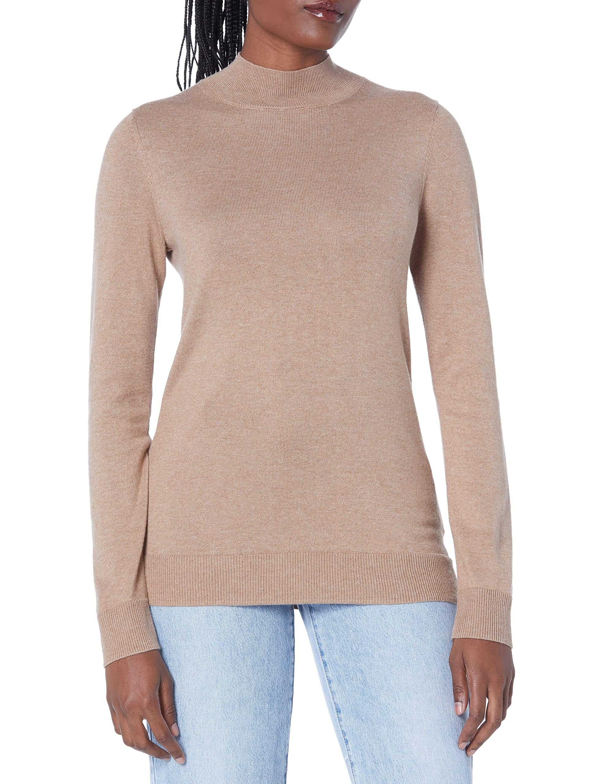 Amazon Essentials Damen Leichter Pullover mit Stehkragen (in Übergröße erhältlich)