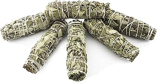 Gesponserte Anzeige – Nosy Nomad Weißer Salbei (Salvia apiana) | Kleines Räucherstäbchen-Set mit 6 Stück – Salbei-Räuchers...