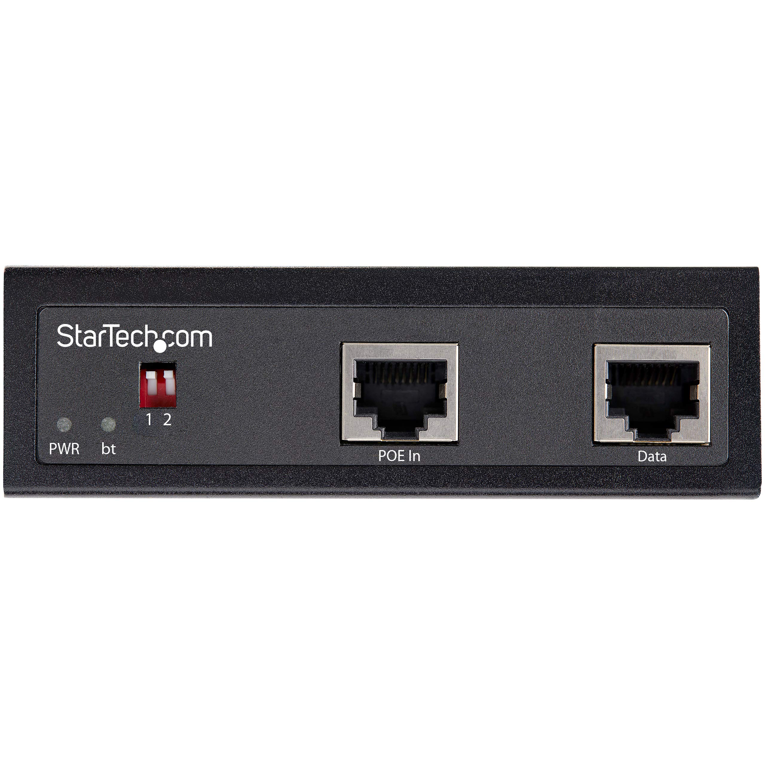 StarTech Splitter PoE Gigabit Industriel, -40C a +75C (POESLT1G48V) | Répartiteur Power over Ethernet, PoE++ 90W, 802.3bt, RJ45 vers CC, Bornier 12-48V, Montage rail DIN