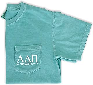 Alpha Delta Pi Mom Shirt Sorority Comfort Colors Pocket Tee - coolthings.us
