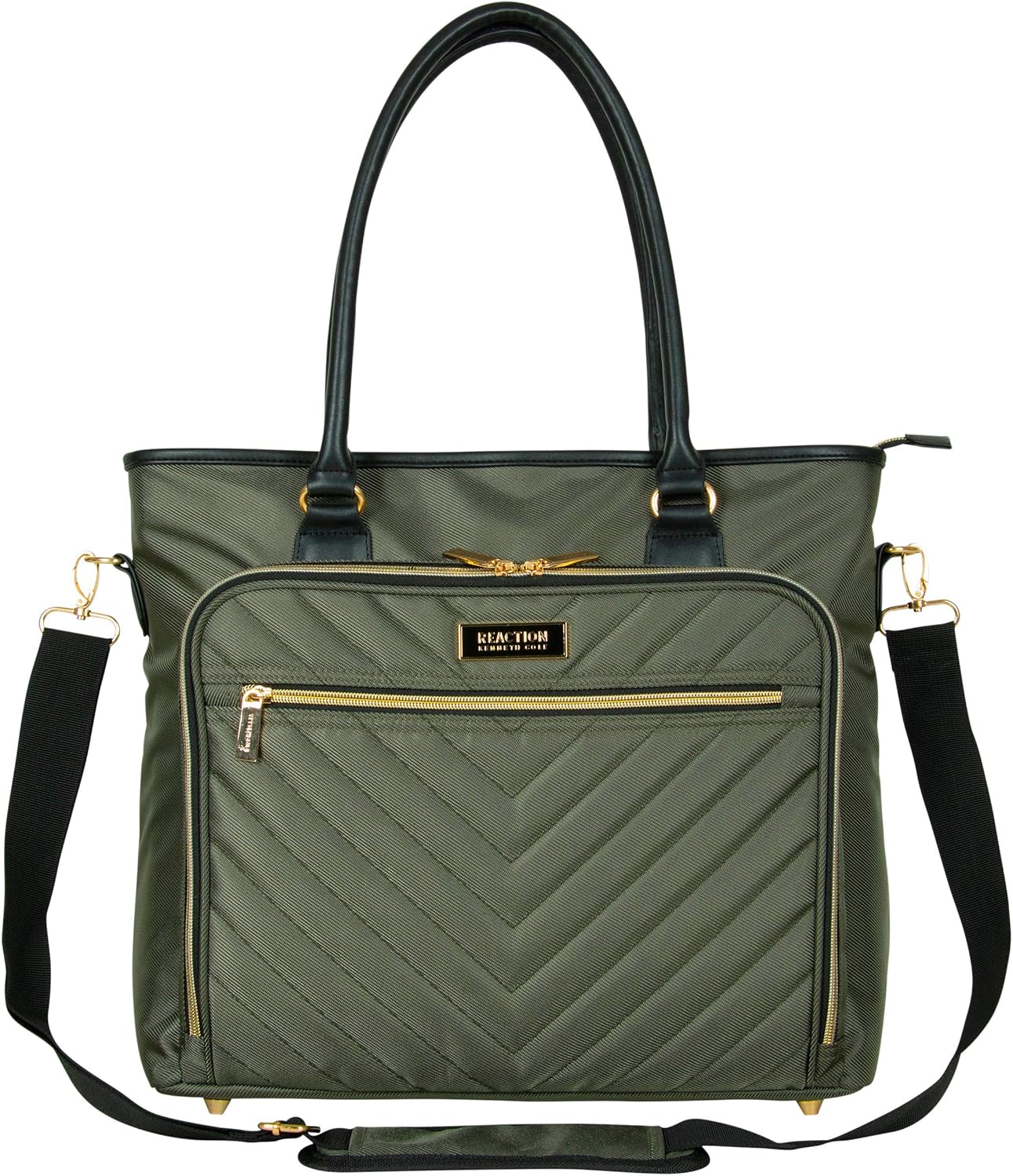 Up To 40% OFF Kenneth Cole Reaction Chelsea Chevron 15 Laptop & Tablet Business Tote W/Removable Shoulder Strap, Olive, Laptop Best Cyber Monday 🔥 Kenneth Cole Reaction Chelsea Chevron 15 Laptop & Tablet Business Tote W/Removable Shoulder Strap, Olive, Laptop