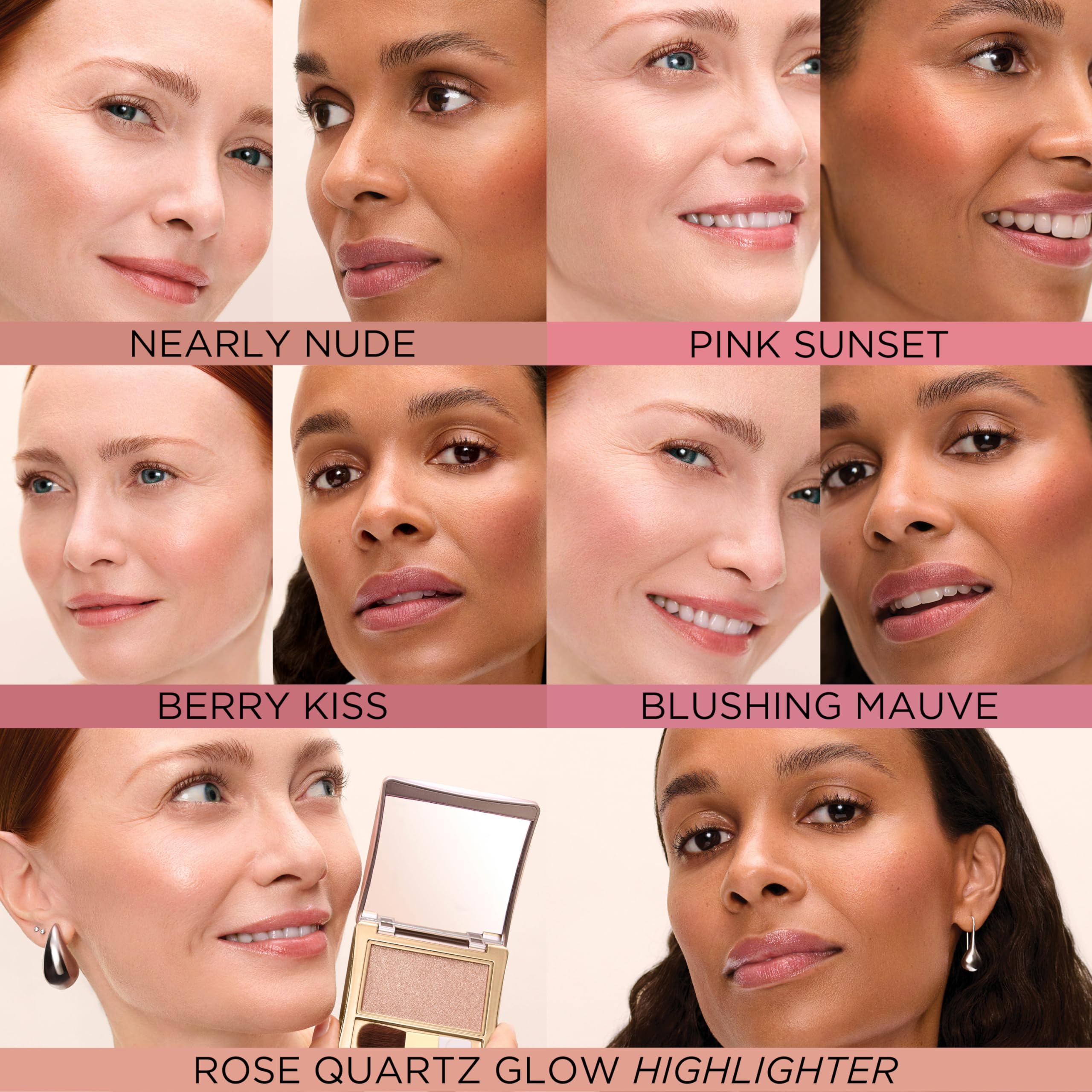 Elizabeth Arden – Illuminante in Polvere Rose Quartz Glow, con Finish Radioso e Luminoso, Texture Setosa e Formula Senza Talco, Adatto a Tutti gli Incarnati e che Completa Ogni Look