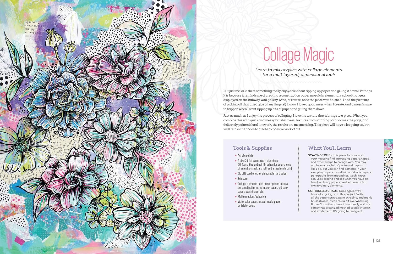 Funky Florals: A Bend-the-Rules Approach to Making Bright, Bold & Beautiful Flower Art with Watercolor, Acrylics, Markers & More - 12 Mixed-Media Projects      Hardcover – November 28, 2024