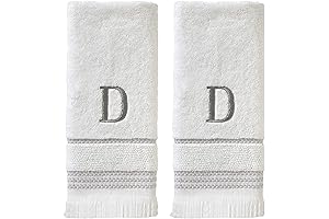 SKL Home Monogram Hand Towel Set: Elevate Your Home with Embroidered Elegance