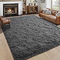 Vista 10 de Noahas Alfombras Esponjosas de Arcoíris para Dormitorio de Niñas, 2x4 Alfombra Peluda Rosa para Cuarto de Niños, Alfombras de Área Peludas para Sala