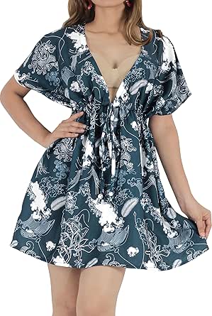 Women's American Flag Kimono Beach Cover Up - Patriotic Summer Swimsuit Wrap