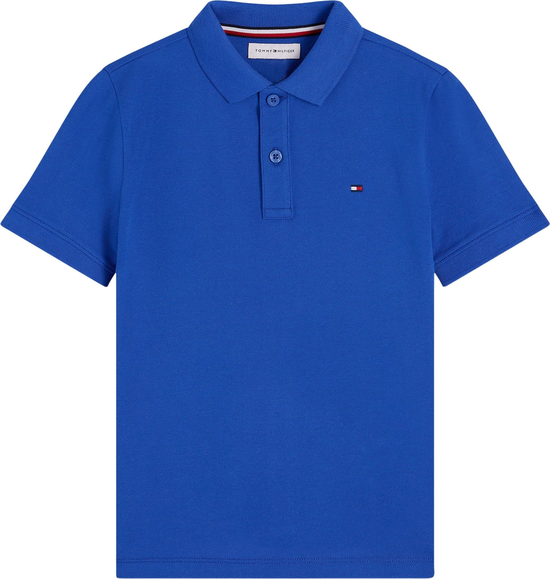 Tommy Hilfiger Bambino Maglietta Polo Maniche Corte Flag Regular Fit, Blu (Noble Blue), 74