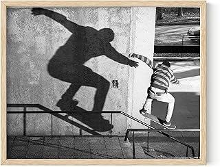 Summit Designs Skateboarding Wall Art Decor - Silhouette – Single 11x14 Poster Photos Prints - Bedroom - Man Cave Kids Bedroom