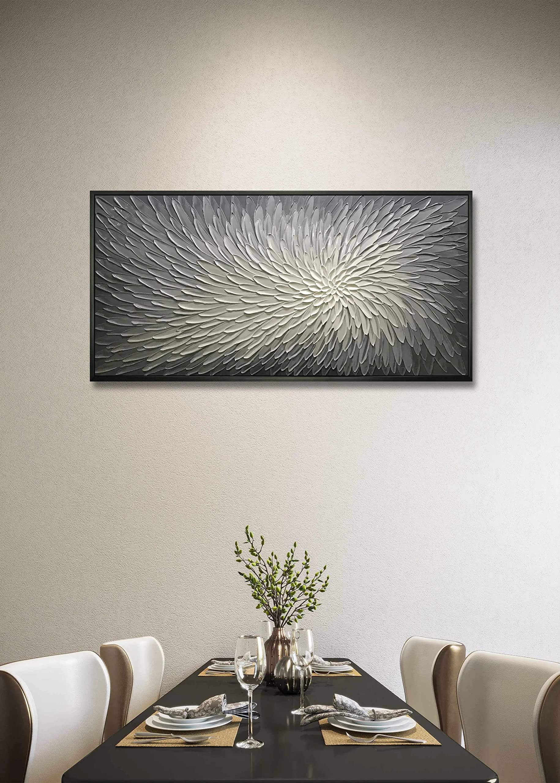 『HAMI VEN 6337 BLACK×SILVER』 Amazon.com: Minuover Wall Mount Mirror for Bathroom, Brushed