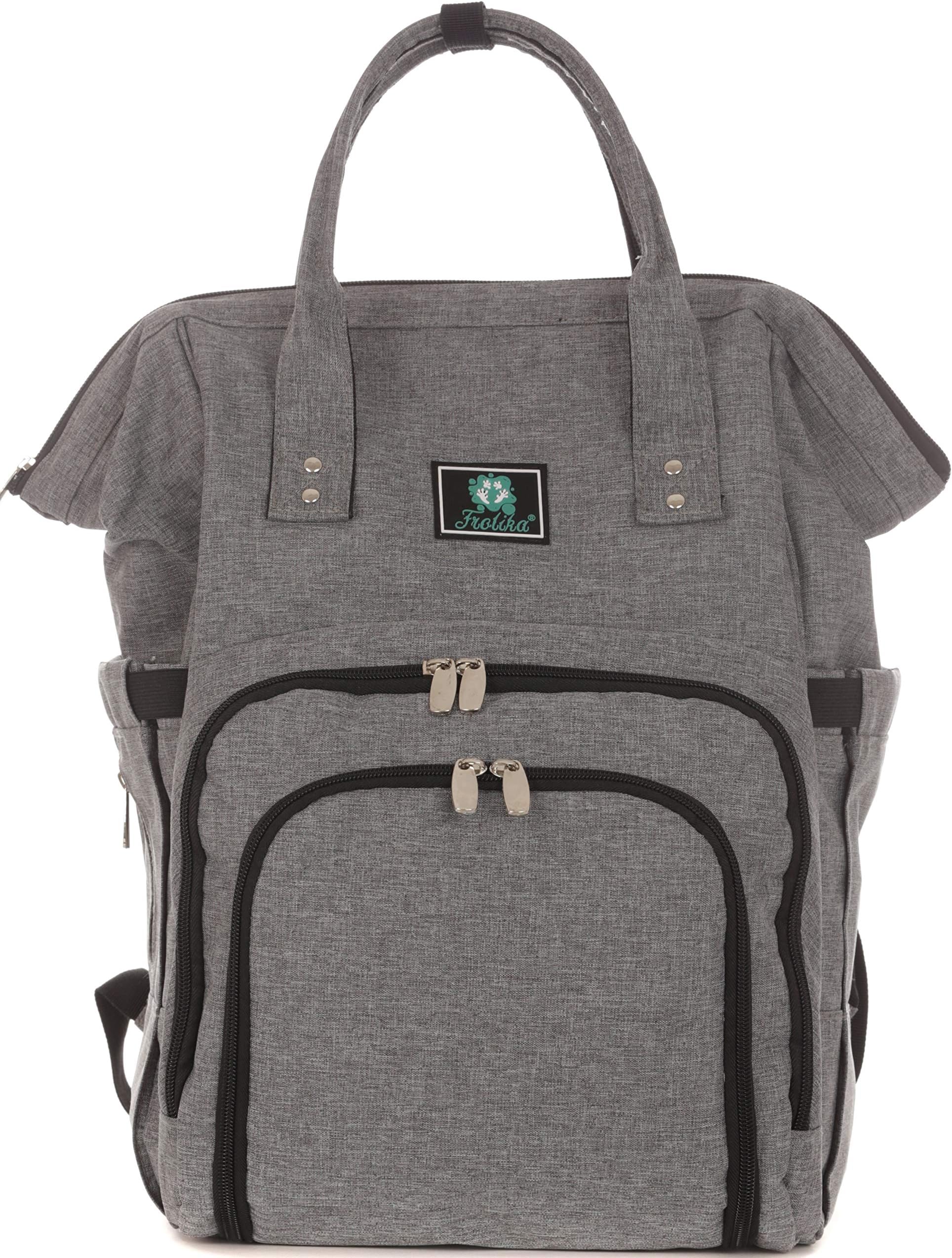 Changing Bag Backpack, Nappy Changing Bags with Changing Mat, Pacifier Holder for Mom & Dad, Travel Camping, Newborn Essentials and Baby Shower Gifts
