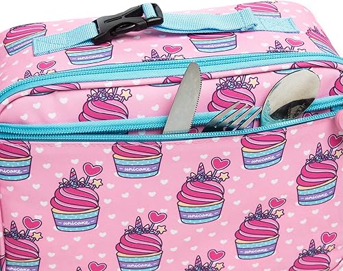 Miniatura 7 de Bolsas de almuerzo aisladas para niñas, bolsas de almacenamiento de alimentos sin BPA, bolsa de almacenamiento de alimentos para la escuela, picnic,