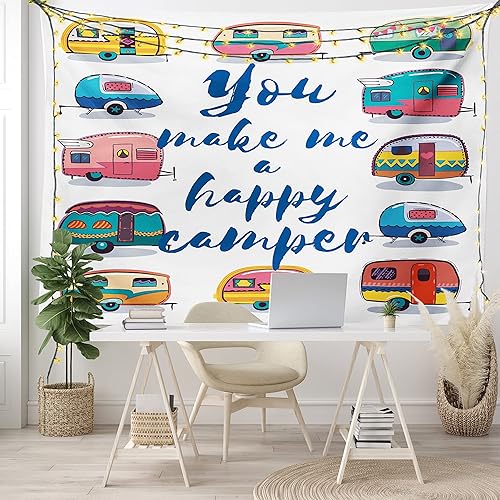 Miniatura 26 de Lunarable Tapiz abstracto, diseño floral de cachemira batik, adorno dibujado a mano, decoración de tela para colgar en la pared para dormitorio