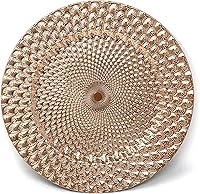 Vista 11 de allgala Platos Base Redondos de Calidad Pesada - Bases Transparentes para Platos de Cena - Juego de Platos Base para Decoración de Mesa - Ideal