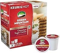 Vista 68 de Green Mountain Coffee Selecciones Estacionales de Café Galleta de Canela y Azúcar por Servicio Keurig K-Cup Pods, Café Tueste Claro, 12