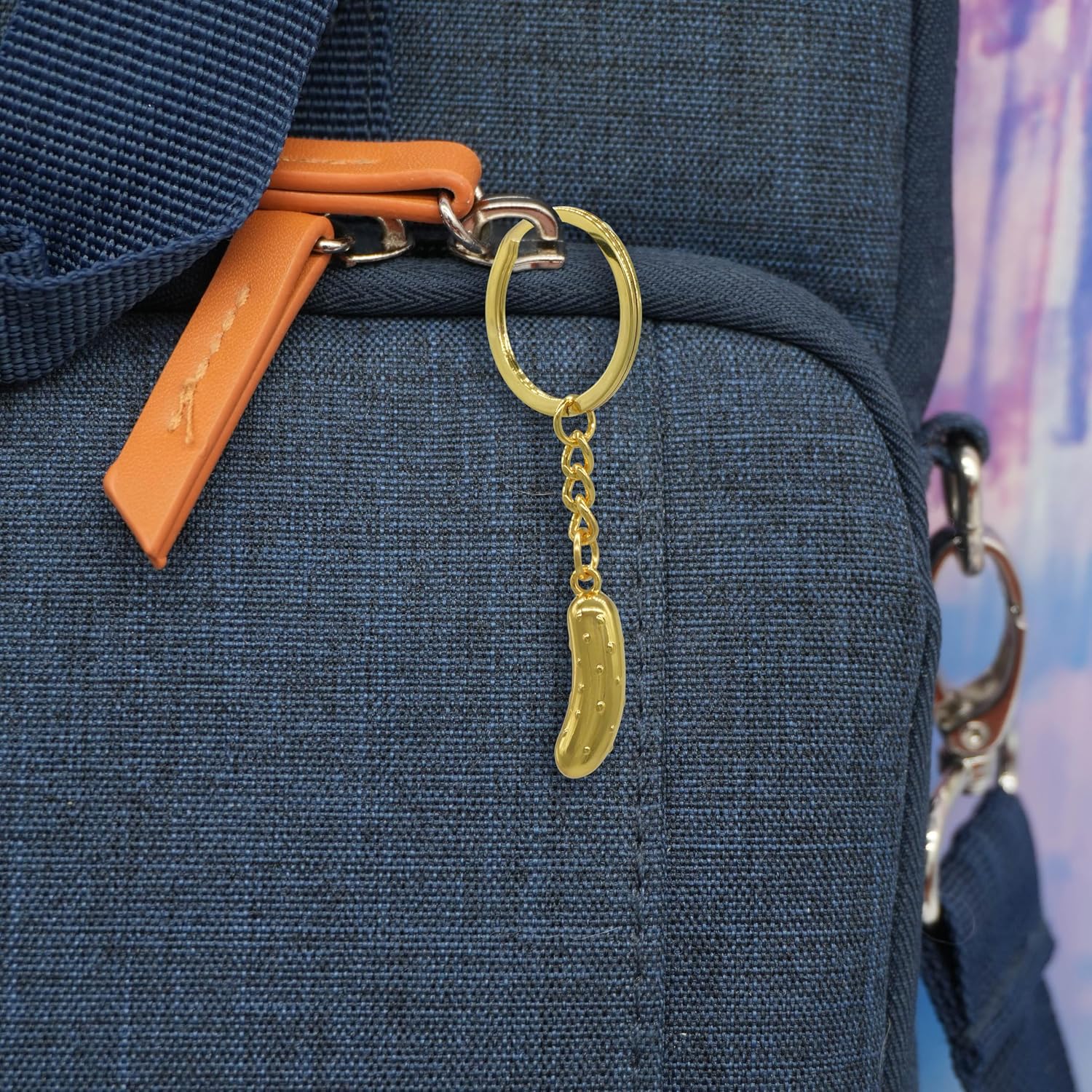 Gold Keychain – Funny Novelty Bag Charm, Collectible Gag Gift Accessory