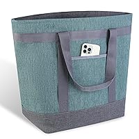 Vista 13 de CIVJET Bolsa de mano reutilizable aislada para compras de comestibles para mujeres/hombres, pizza/bolsa de entrega de alimentos para mantener