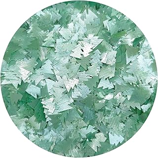 NCS Metallic Christmas Tree Edible Glitter Sequins, Cake & Cupcake Decorations for Baking and Drink Shimmer, 0.50 oz (14g)