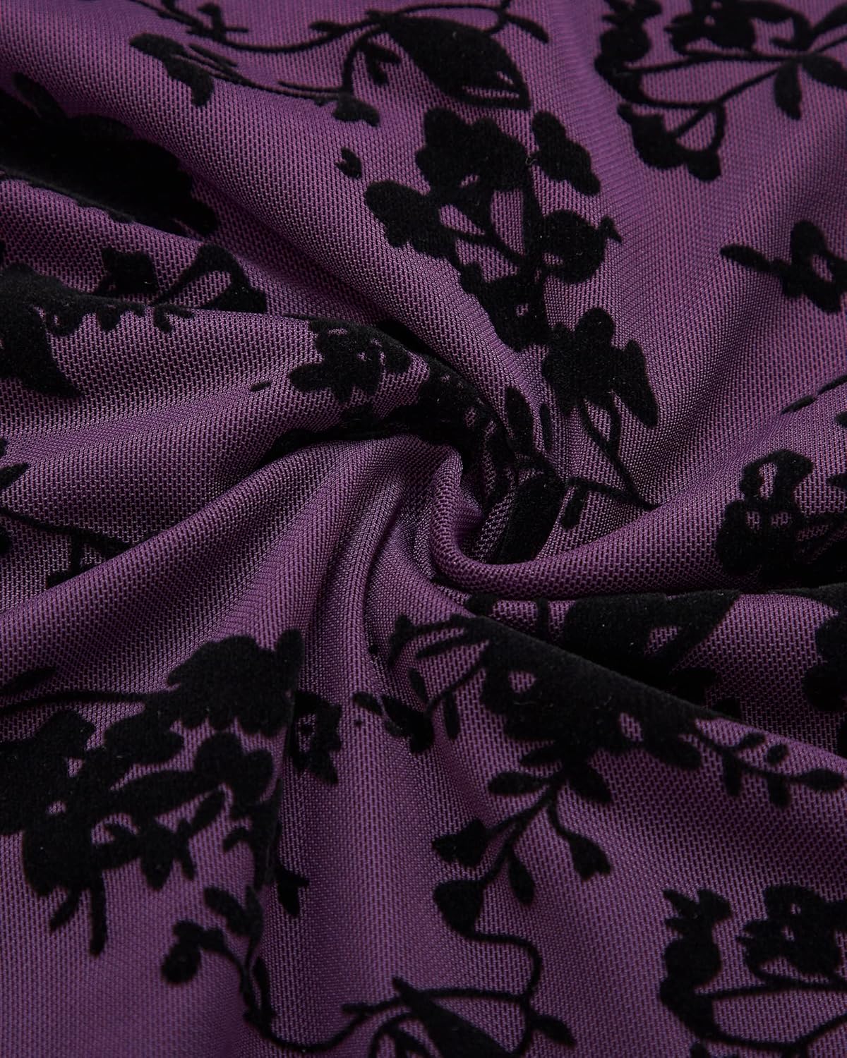 VALOLIA Women's 3/4 Sleeve Tunic Tops Casual Loose Fit Floral Blouses Mesh Pleated Layered Shirt - Image 4