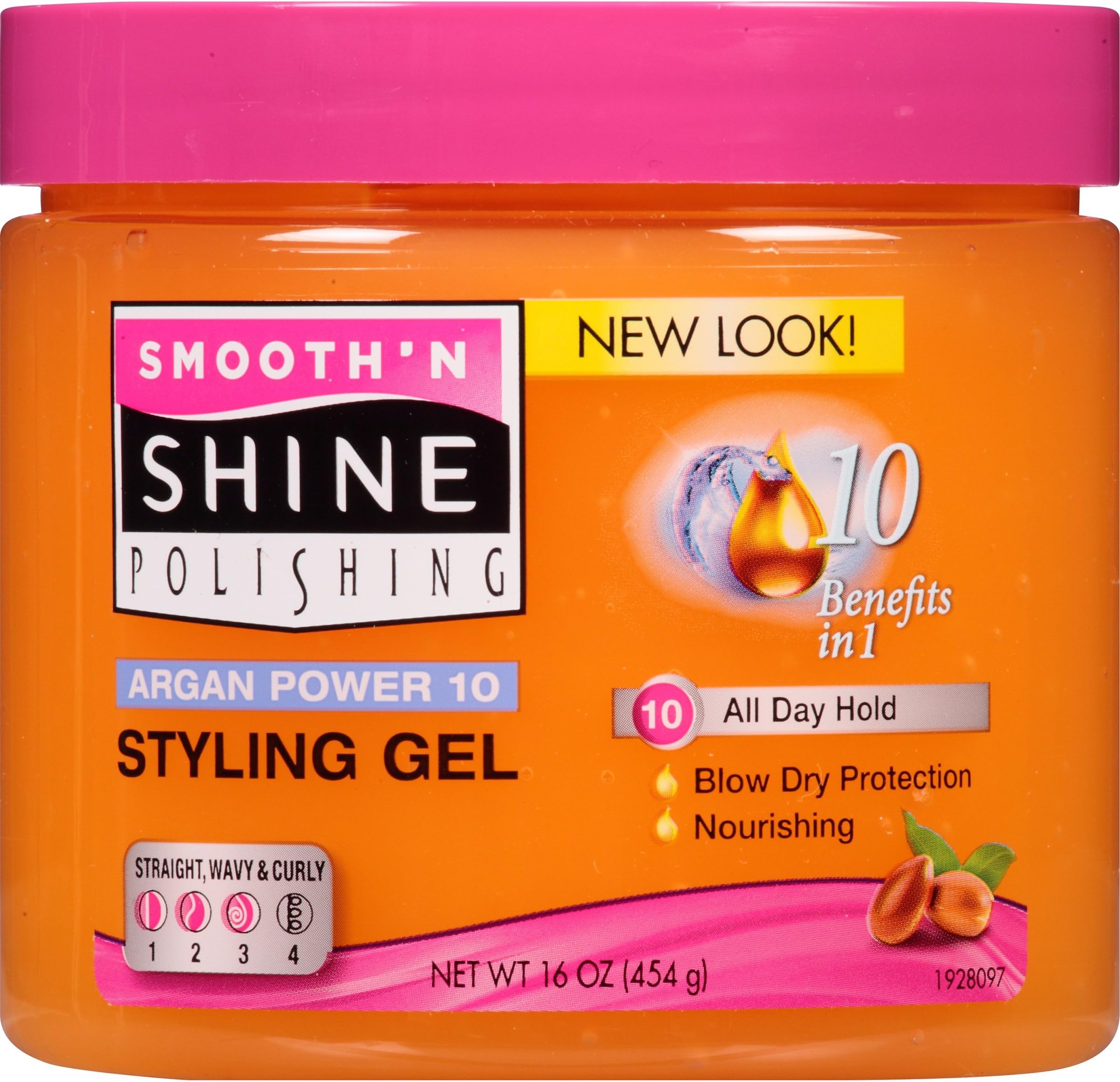 Smooth N Shine Argan Power 10 Nourishing Styling Gel, 16 Ounce