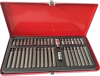 Inditrust 40pc Torx set Star Spline set Hex Allen Key Socket Bit Set 3/8 &amp; 1/2 Drive Alan T20-t55 Socket Set (Pack of 40)...