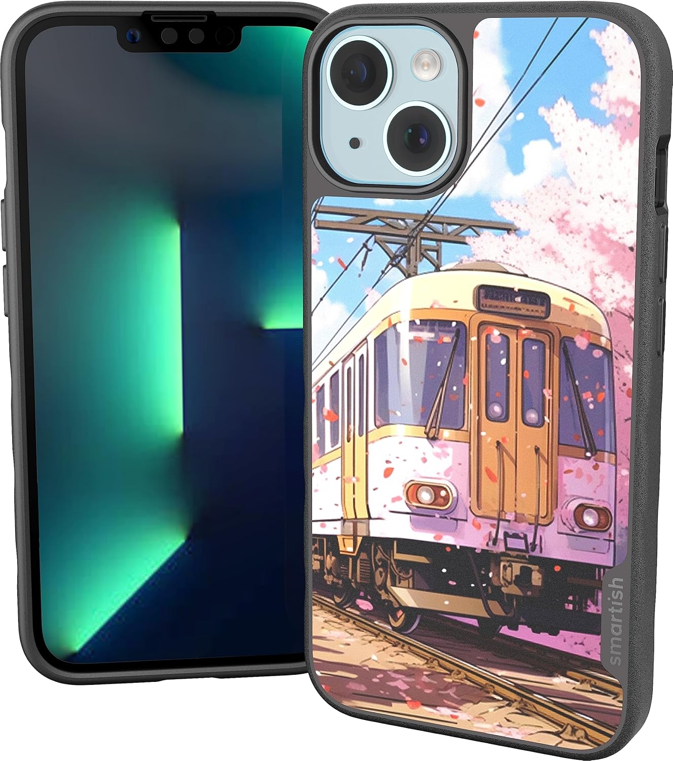 Smartish - Sakura Express - iPhone 15 Slim Case - Gripmunk [Lightweight + Protective] Thin Cover - Fits iPhone 15