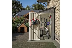 Outdoor Storage Shed 4x8, Lean to Tool Storage