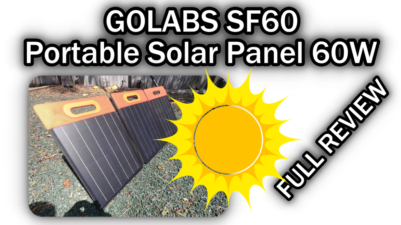 Watch GOLABS SF60 Portable Solar Panel 60W Review on Amazon Live