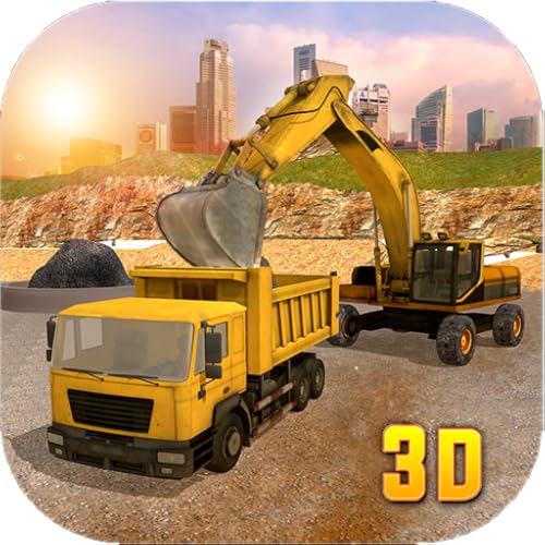 Sand Excavator Truck Drive - City Construction Simulator