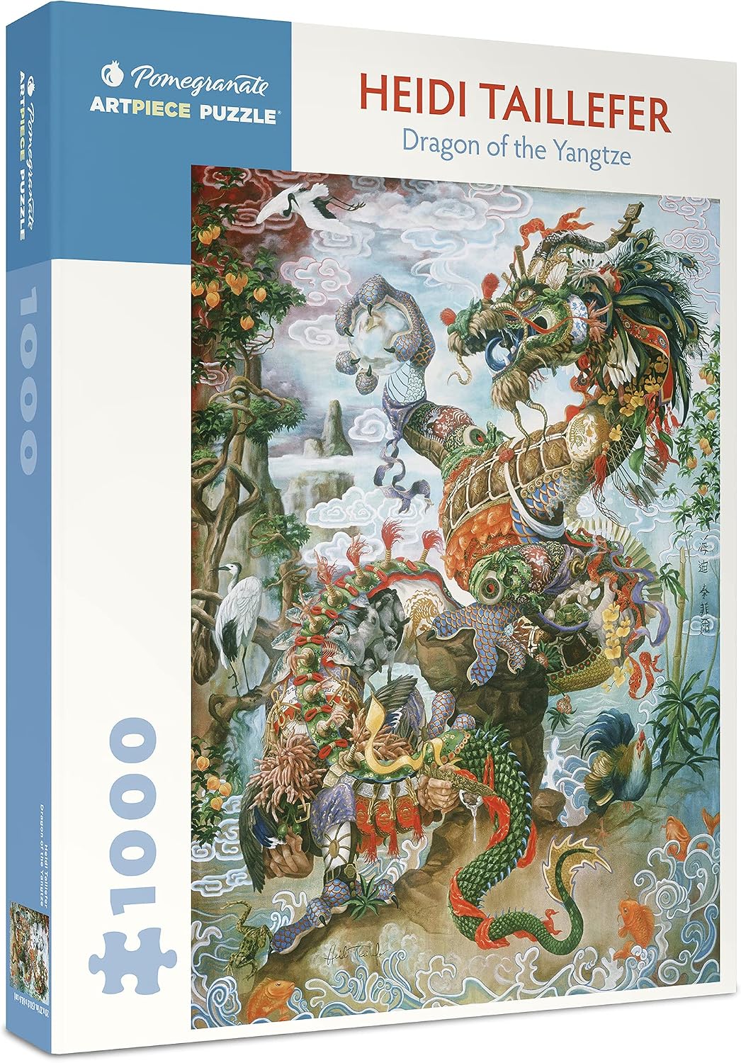 Pomegranate 1000-Piece Jigsaw Puzzle for Adults, Heidi Taillefer's Dragon of The Yangtze, Matte Finish, Snug Fit