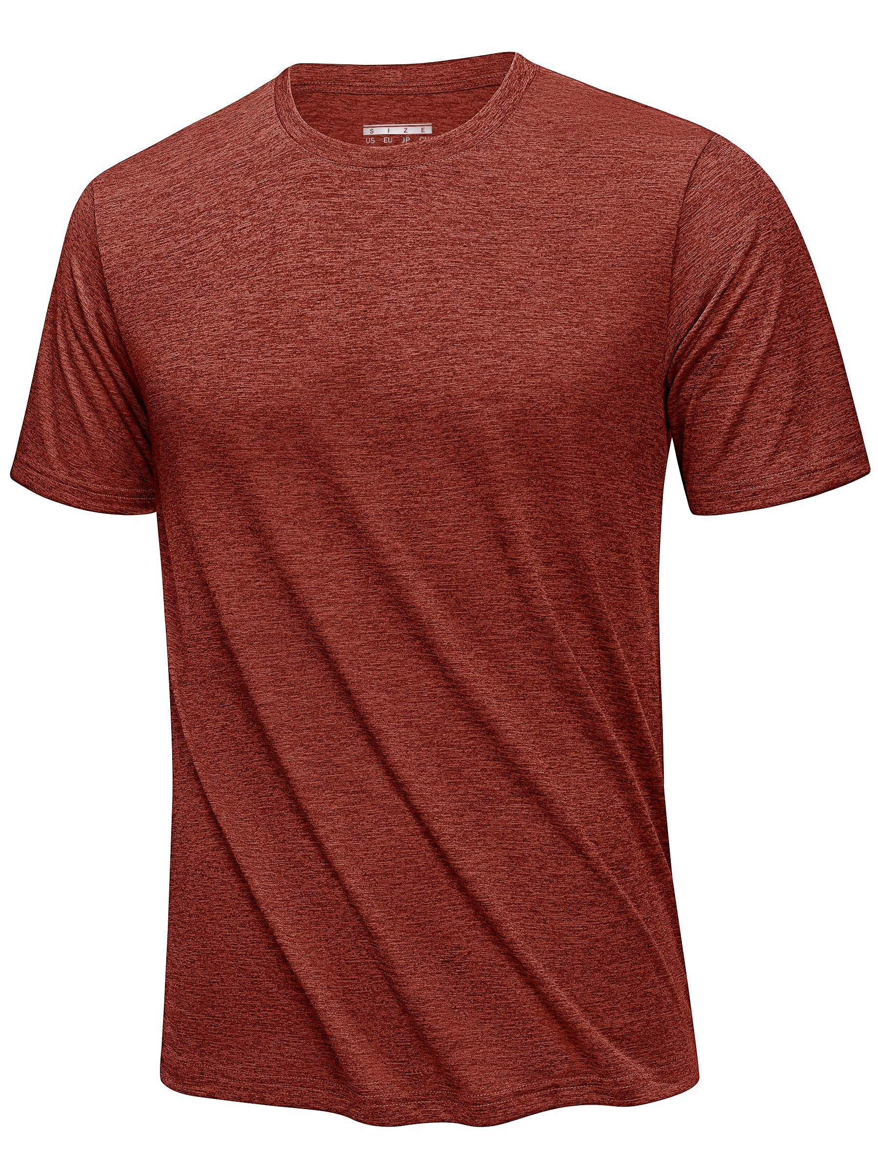 KEFITEVD Tshirt Herren Funktions Shirt Sport Tshirts Atmungsaktiv Fitness Shirt Schnelltrocknendes Training Shirt Rundhals