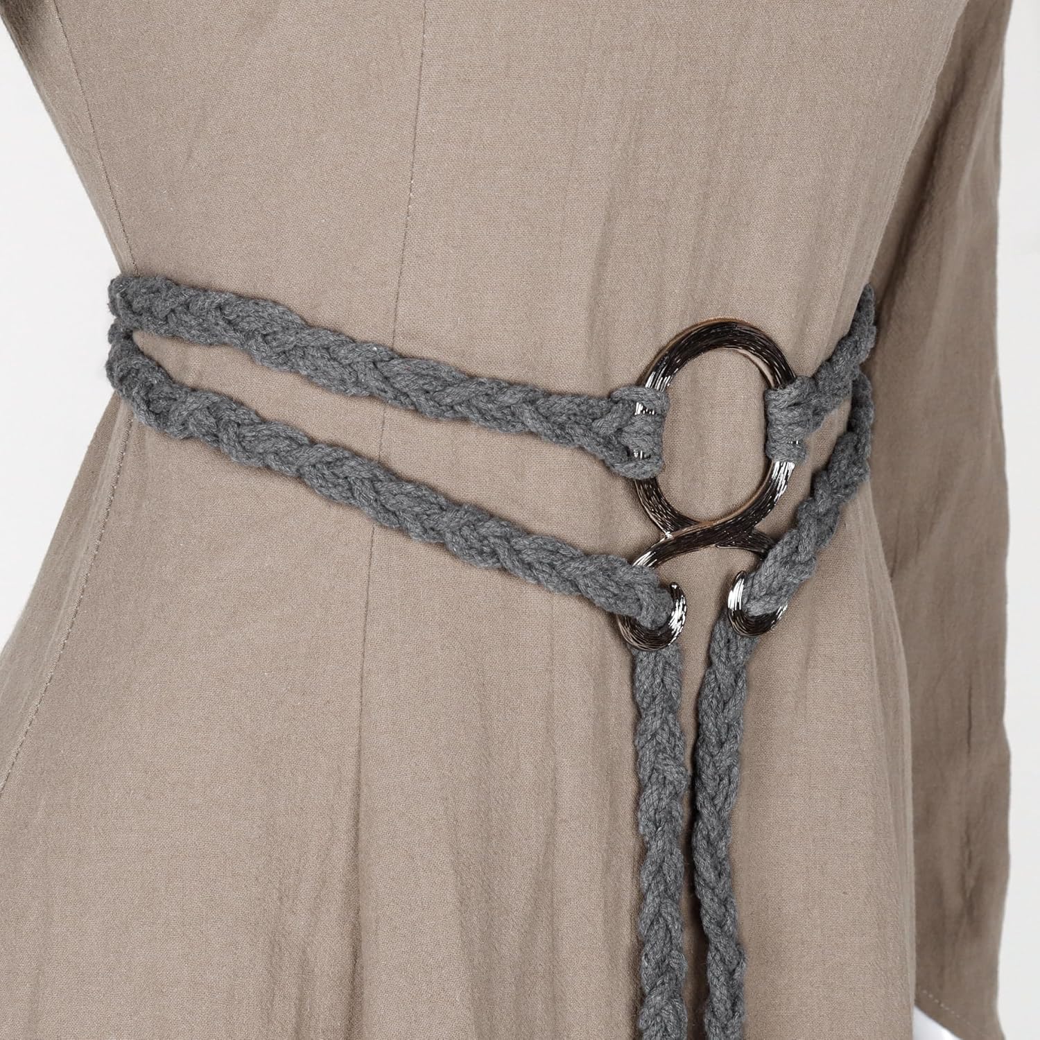 L'VOW Women Viking Troll Cross Rope Belt, Norse Witch & Medieval Shaman Waist Belt, Pagan Renaissance Accessory - Image 4