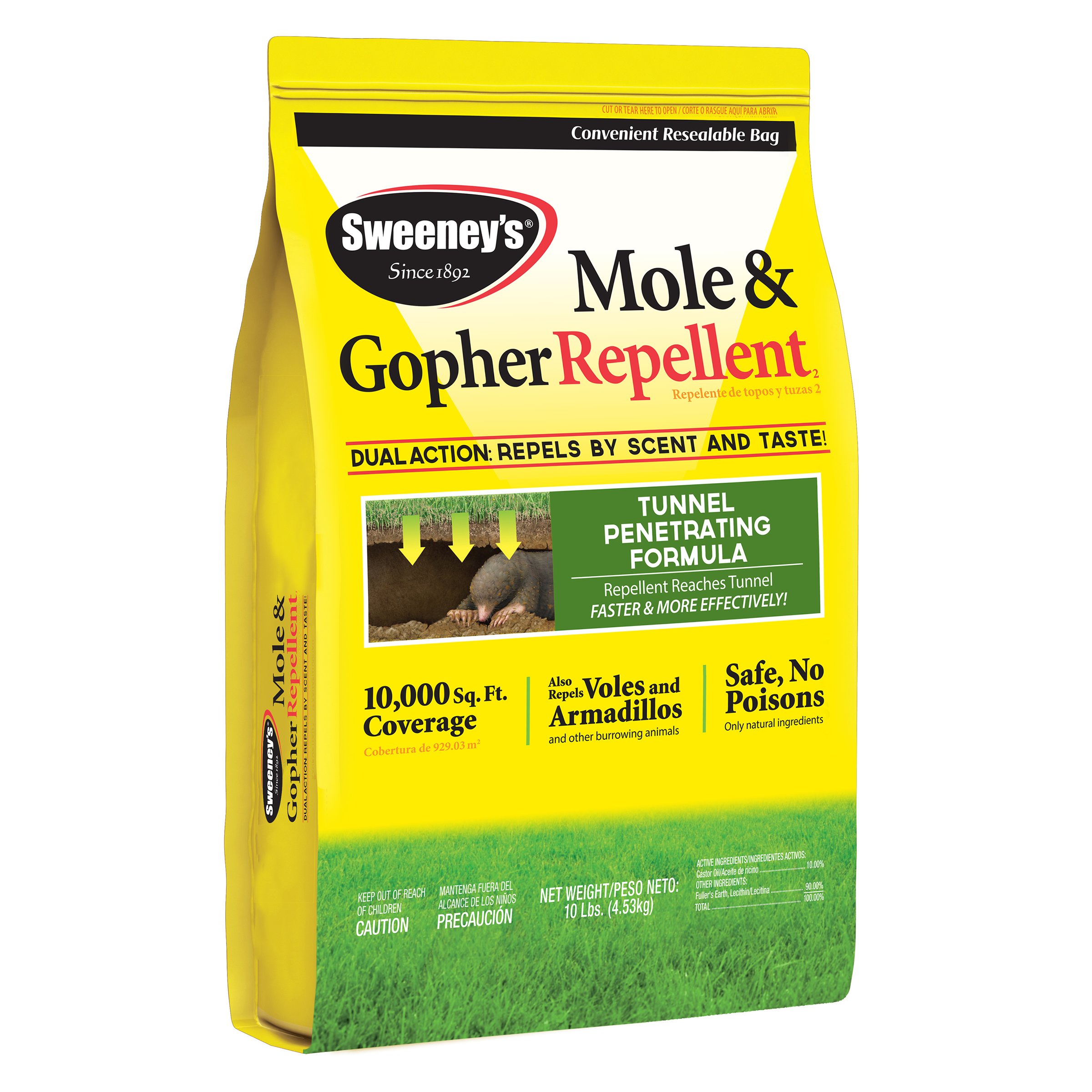 S7002-2 Mole and Gopher Pest Repellent Granule, 10 lb