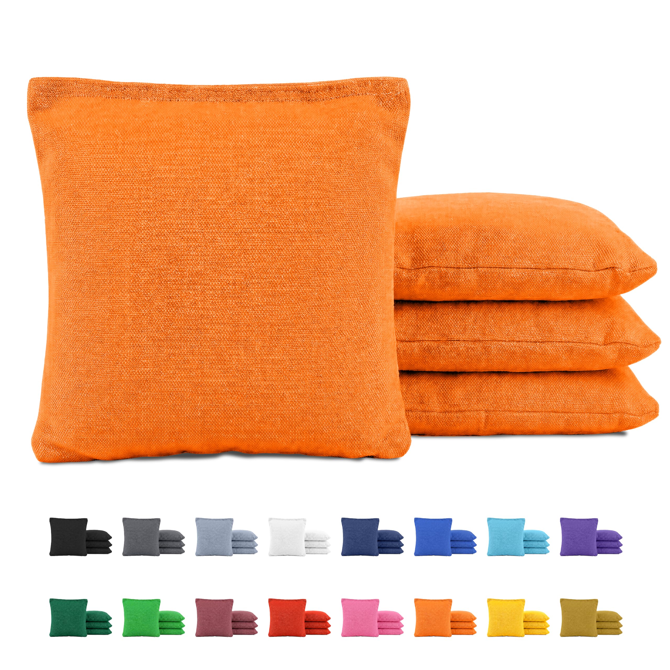 GoSports Classic Cornhole Bean Bags Set of 4-16 Colors Available - Regulation All Weather, Mix and Match