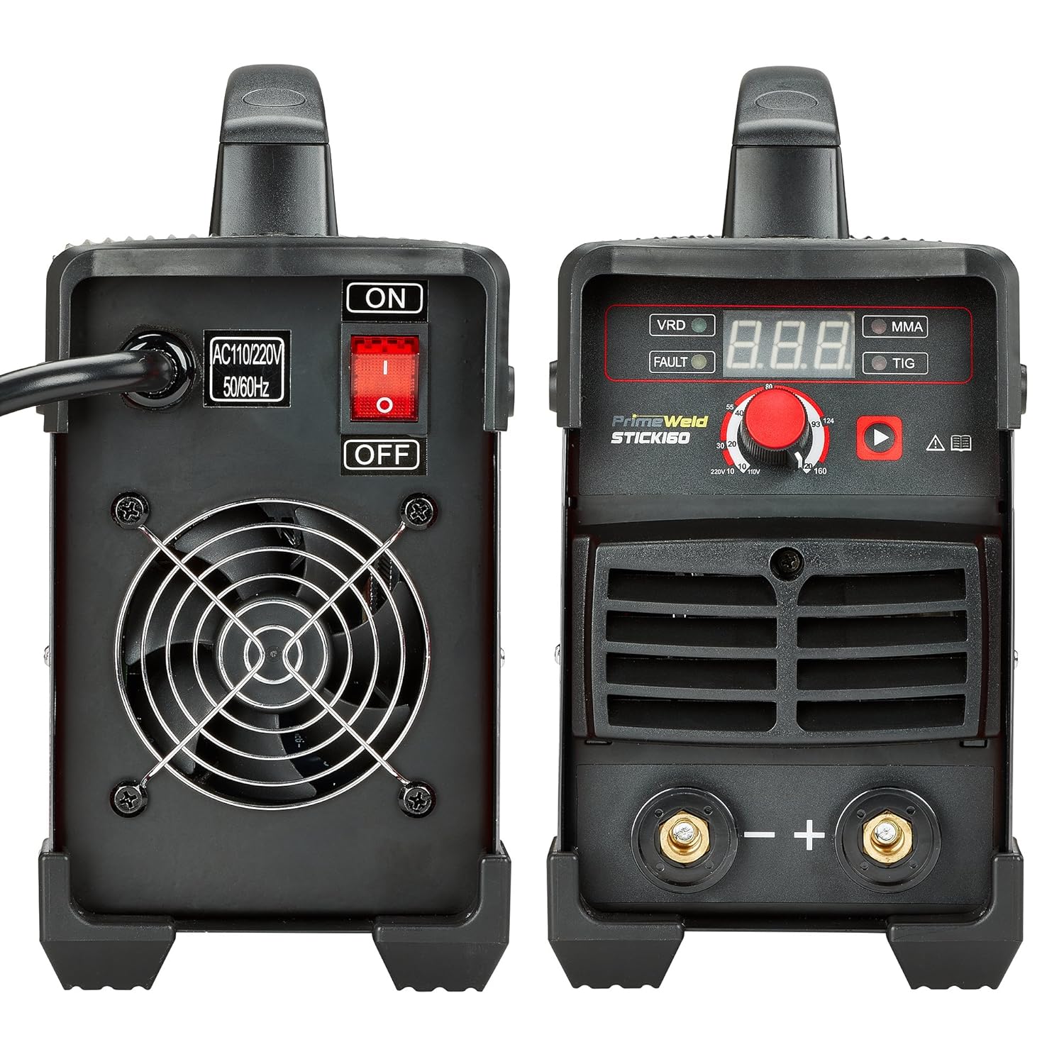 PrimeWeld 160A Arc/Stick Welder, 110V/220V Dual-Voltage Multipurpose Welder, Stick Welder Machine for Home or Jobsite Use, DC Stick Welder and Lift TIG Welder, 160Stick: Tools & Home Improvement