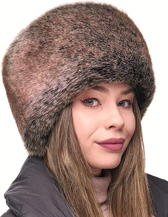 Futrzane Russian Faux Fur Hat for Women 